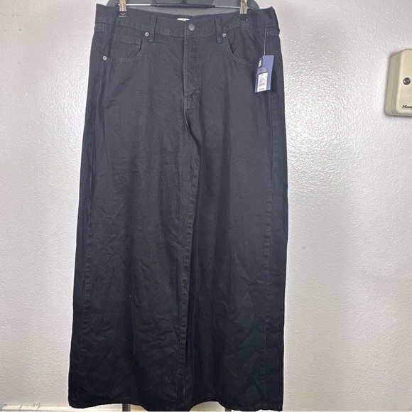 Universal Thread Black Super Wide Leg Jeans - Picture 1 of 7